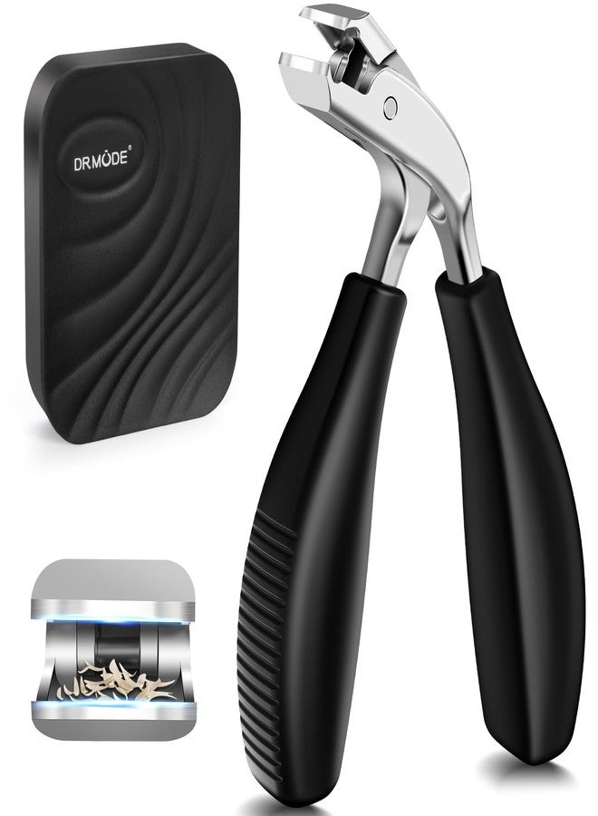 درمود مقص أظافر قدم برأس مائل للأظافر السميكة لكبار السن، مقص أظافر كبير مستقيم للرجال مع ماسك، مقص أظافر قدم شديد التحمل للأظافر السميكة بمقبض طويل مريح - Image 1